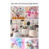 Benyong 500 Mini Pom-Poms for Crafts, 8 mm/10 mm/15 mm/20 mm/25 mm/30 mm, Small Craft Pom-Poms (10 mm, 37) view 3
