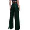 Women's High-Waisted Sequin Wide-Leg Pants, Loose Draped Casual Trousers, Plus Size, Zipper, GN2, M view 2