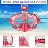 Sefdrert Foldable Snorkel Mask Set with Dry-Top System and Camera Mount view 2