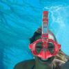 Sefdrert Foldable Snorkel Mask Set with Dry-Top System and Camera Mount view 3