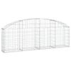 Willood Gabion with High Arch, 200 x 30 x 60/80 cm, Galvanized Iron view 2