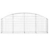 Willood Gabion with High Arch, 200 x 30 x 60/80 cm, Galvanized Iron view 3