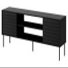 Mirjan24 Cuird 180 TV Stand with 2 Doors and 2 Open Compartments, Black view 3