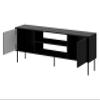 Mirjan24 Cuird 180 TV Stand with 2 Doors and 2 Open Compartments, Black view 4