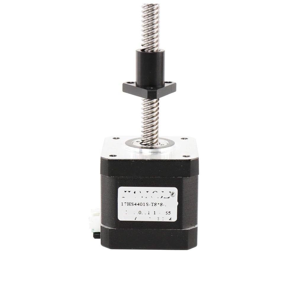 IONQXIDLD NEMA 17 Stepper Motor 17HS4401S-T8 with 8 mm Lead Screw, 200 mm, 42 Motor Plastic Nut (17HS4401S-T8x8-300mm)