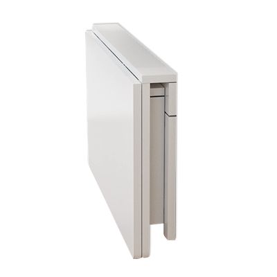 Folding Wall-Mounted Desk, White Wood