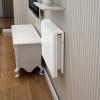 Folding Wall-Mounted Desk, White Wood view 3