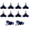 PPcdfre 1/4-Inch Misting Nozzle Kit, 10 Pieces, with Connectors for Outdoor Water Misting and Cooling Systems view 1