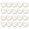 HOODANCOS 40-Piece Metal Heart-Shaped Memo Clips and Card Holders view 1