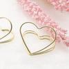 HOODANCOS 40-Piece Metal Heart-Shaped Memo Clips and Card Holders view 2