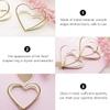 HOODANCOS 40-Piece Metal Heart-Shaped Memo Clips and Card Holders view 4