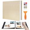 Large Photo Album, Self-Adhesive Scrapbook Album for 4 x 6, 5 x 7, and 8 x 10 Photos, DIY Magnetic Linen Cover, 60 Pages, Family and Wedding Gifts, with Metal Pen view 1