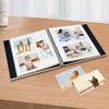 Large Photo Album, Self-Adhesive Scrapbook Album for 4 x 6, 5 x 7, and 8 x 10 Photos, DIY Magnetic Linen Cover, 60 Pages, Family and Wedding Gifts, with Metal Pen view 2