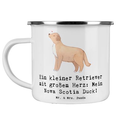 Mr. & Mrs. Panda Camping Enamel Mug Nova Scotia Duck Heart