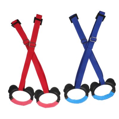 Gogogmee Sport Gymnastics Rings, 2 Pairs, Adjustable, Nylon and Plastic