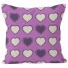 CEVAN Linen Pillow Cover, Bolster Pillowcase, Indian Geometric Texture, Decorative Waterproof Outdoor Purple Sofa Decor, 45 x 45 cm, 1 Piece view 1
