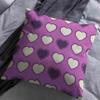CEVAN Linen Pillow Cover, Bolster Pillowcase, Indian Geometric Texture, Decorative Waterproof Outdoor Purple Sofa Decor, 45 x 45 cm, 1 Piece view 2