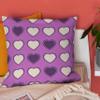 CEVAN Linen Pillow Cover, Bolster Pillowcase, Indian Geometric Texture, Decorative Waterproof Outdoor Purple Sofa Decor, 45 x 45 cm, 1 Piece view 3