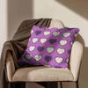 CEVAN Linen Pillow Cover, Bolster Pillowcase, Indian Geometric Texture, Decorative Waterproof Outdoor Purple Sofa Decor, 45 x 45 cm, 1 Piece view 4