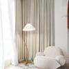 Bishilin Beige Blackout Curtains with Grommets, 137 x 160 cm, 2-Piece Set view 1