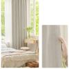 Bishilin Beige Blackout Curtains with Grommets, 137 x 160 cm, 2-Piece Set view 2