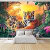 Tiger Jungle Nature Photo Wallpaper, Nonwoven Wall Mural, 350 x 256 cm view 4