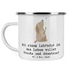 Mr. & Mrs. Panda Camping Enamel Mug – Labrador Life view 1