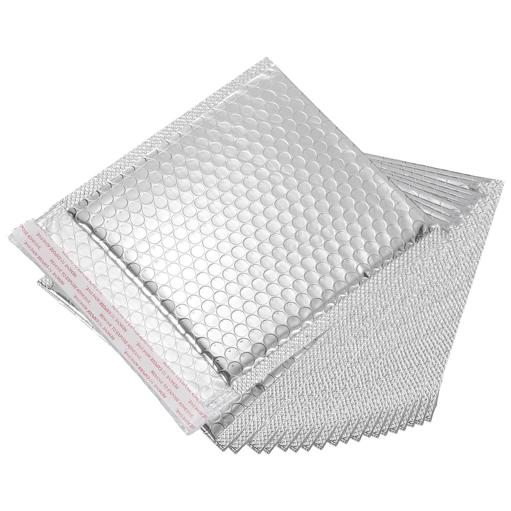 QUARKZMAN Thermal Bubble Mailers, 7.1 x 7.1 Inches, Silver