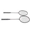 Ultralight, Durable Badminton Racket Set with Shuttlecock, One-Piece Carbon-Aluminum Frame for Training, Oval Frame (Black/Red) view 2