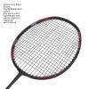 Ultralight, Durable Badminton Racket Set with Shuttlecock, One-Piece Carbon-Aluminum Frame for Training, Oval Frame (Black/Red) view 3