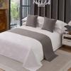 HLASMSPE Hotel Bed Runner, Solid Dark Gray, 50 x 180 cm view 1