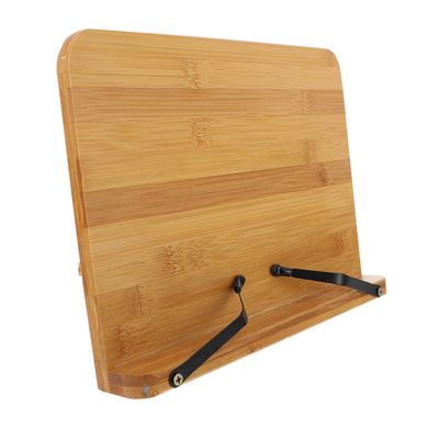 Adjustable Bamboo Book Stand for Home and Classroom
