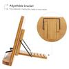 Adjustable Bamboo Book Stand for Home and Classroom view 2