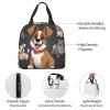 Insulated Bulldog Corgi Lunch Bag for Women and Men view 4