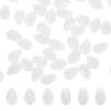 PATIKIL 50-Piece White Teardrop Czech Glass Crystal Beads, 6 x 9 mm view 1