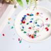 PATIKIL 50-Piece White Teardrop Czech Glass Crystal Beads, 6 x 9 mm view 4