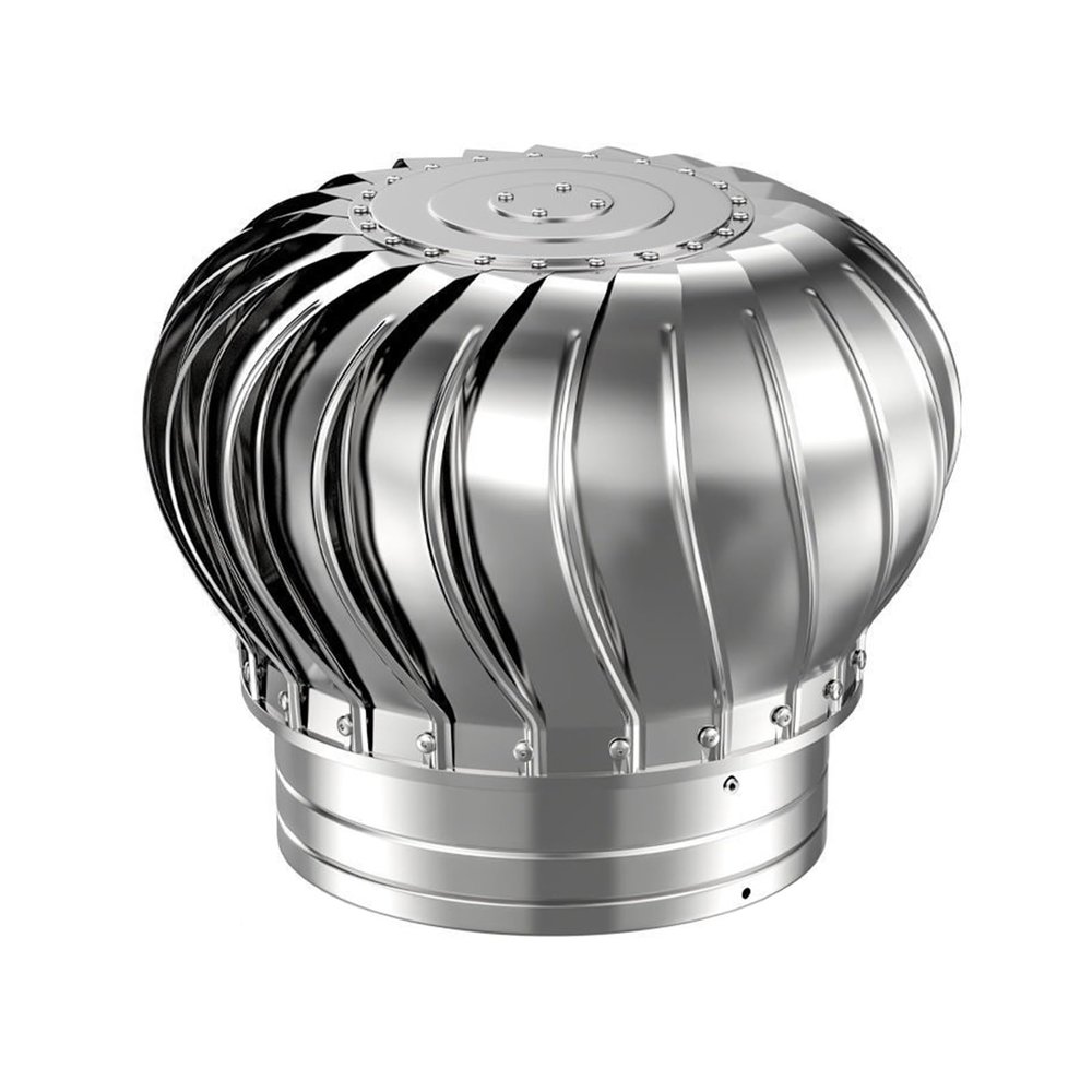 Wall Vent Cap, Turbine Ventilator, Galvanized Turbine Vent Opening, 304 Stainless Steel