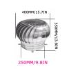 Wall Vent Cap, Turbine Ventilator, Galvanized Turbine Vent Opening, 304 Stainless Steel view 2
