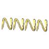 SOLUSTRE 4-Piece Caution Safety Chain, Black and Yellow Plastic Barrier Chain view 1