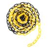 SOLUSTRE 4-Piece Caution Safety Chain, Black and Yellow Plastic Barrier Chain view 3