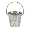 Mikinona Stainless Steel Ice Bucket, 2 L, Hammered Finish view 1
