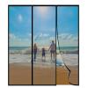 Magnetic Double-Door Insect Screen for Balcony Door, No Drilling, 165 x 255 cm, Black view 1