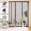 Magnetic Double-Door Insect Screen for Balcony Door, No Drilling, 165 x 255 cm, Black view 3