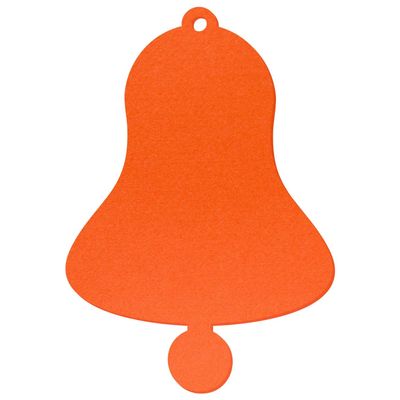 Orange Felt Bell – Decorative Crafting, 3–60 cm