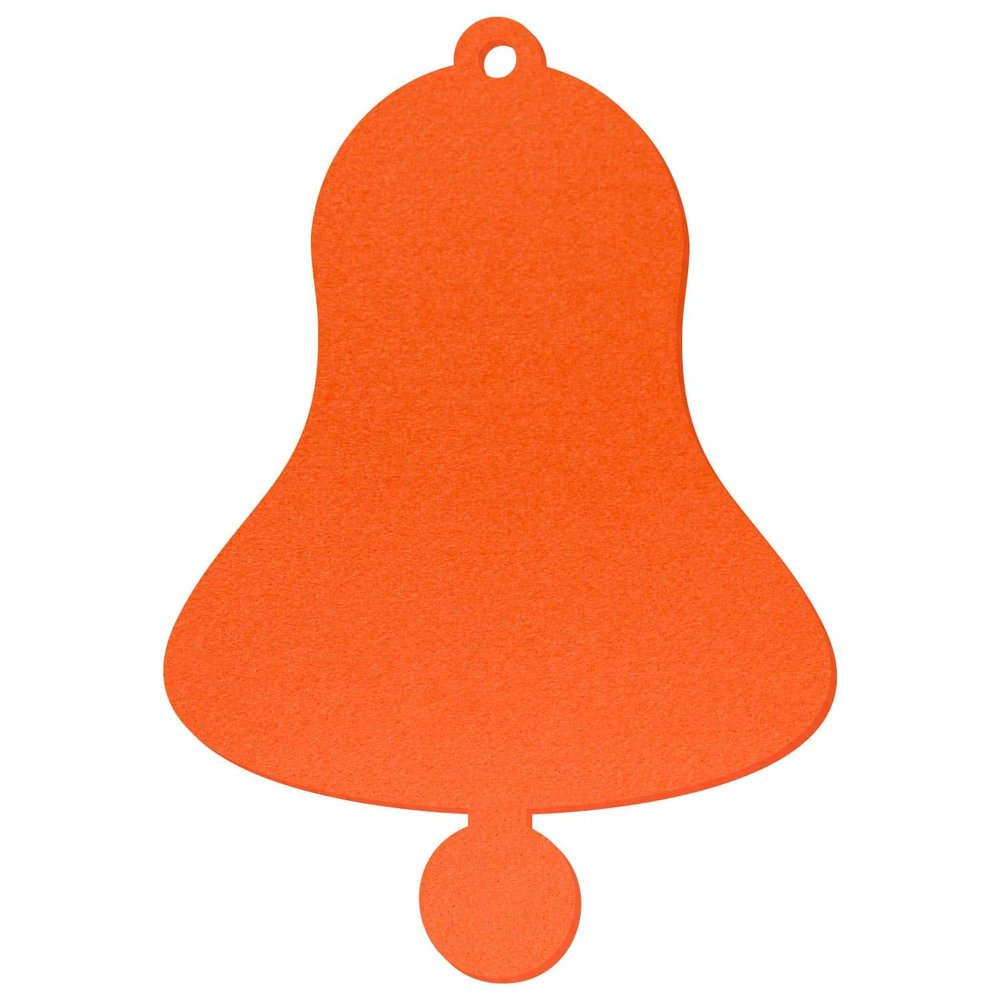 Orange Felt Bell – Decorative Crafting, 3–60 cm