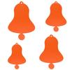 Orange Felt Bell – Decorative Crafting, 3–60 cm view 2