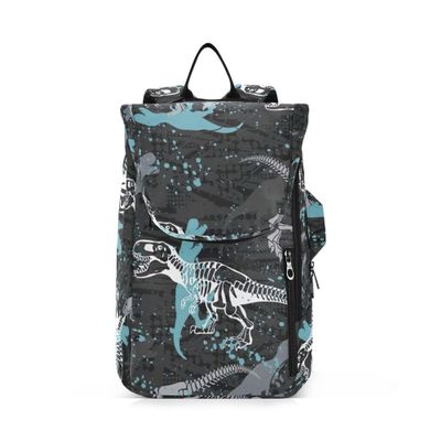 Caihoyu Tennis Sports Bag for Women, Cute and Sturdy, Holds 2 Racquets, Padded Backpack for Women, Men and Teens, Abstract Creative Dinosaur