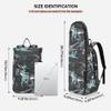 Caihoyu Tennis Sports Bag for Women, Cute and Sturdy, Holds 2 Racquets, Padded Backpack for Women, Men and Teens, Abstract Creative Dinosaur view 3