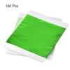 QUARKZMAN Gold Leaf Foil Sheets, Green Leaf Paper, 5.5 x 5.5 Inches, 100-Pack view 3