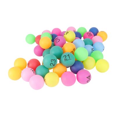 Parliky 100-Piece Colorful Numbered Balls for Party Games, Raffles, and Lotteries